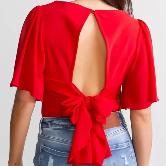 Willow And Root Red Bodysuit - Picture 6 of 7